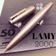 德國 LAMY 2000 M BLACK AMBER 50週年紀念 14K金 鋼筆