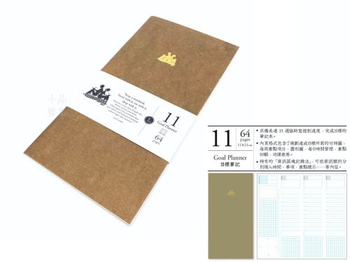 臺灣 青青 KEEP A NOTEBOOK 寫筆記A5 Slim 機能筆記 旅人筆記本可用（11號目標筆記）