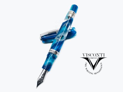 (預購商品) 義大利 Visconti 全球限量888支 Blue Lagoon 藍綠鋼筆