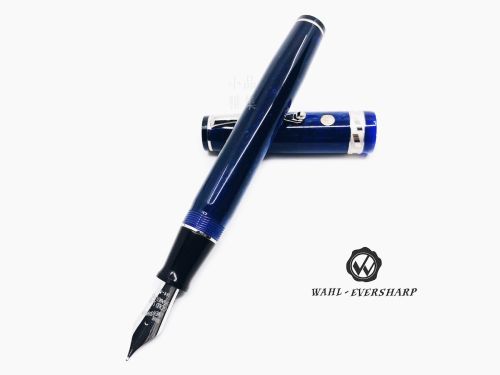 美國 Wahl-Eversharp SIGNATURE系列 18K金 鋼筆（Positano 藍色 銀夾） 