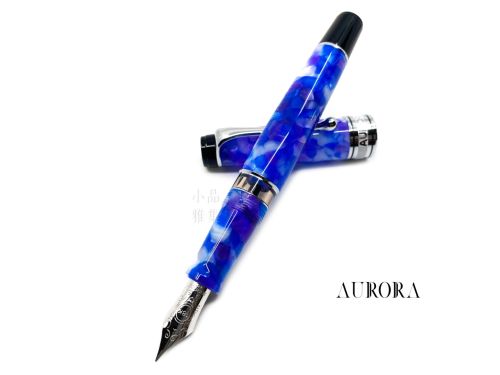  義大利 Aurora Caleidoscopio Luce Blue 萬花筒 18K鋼筆