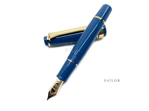 日本 Sailor 寫樂 Professional Gear Slim Mini 14K 鋼筆（AYUR Blue 月藍）