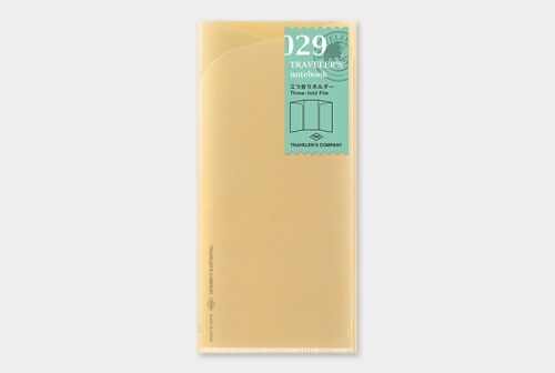 日本 MIDORI TRAVELER'S notebook #029三折資料夾