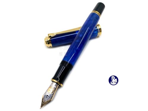 德國 Pelikan 百利金 18K金 M800 blue o' blue 鋼筆