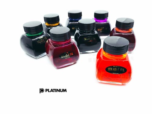 日本 Platinum 白金 Mixable ink 可自調混色 60ml 鋼筆 墨水