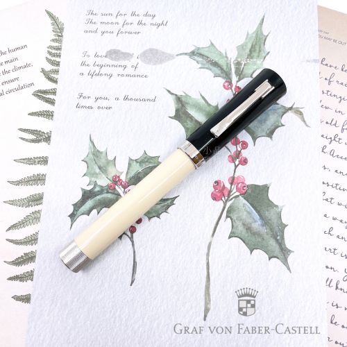 德國 Graf von Faber-Castell Intuition 18k金 鋼筆（象牙白色款）