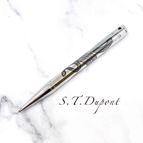 法國 S.T. Dupont 都彭 D-Initial 系列 原子筆（銀蛇）