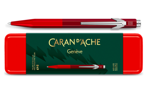 瑞士 卡達 CARAN D'ACHE 849 2021限定版 奇幻森林 聖誕紅 原子筆 