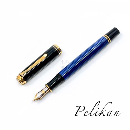 德國 Pelikan 百利金 M400 14k金 鋼筆（藍條金夾）