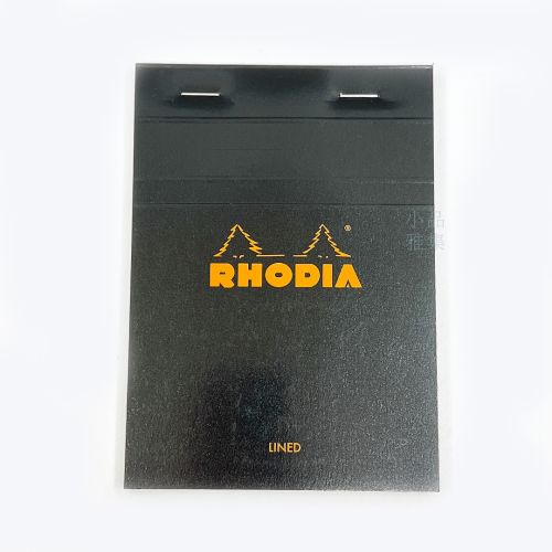 法國 RHODIA N°13 黑色上翻筆記本 105mmx148mm 橫線內頁（136009）