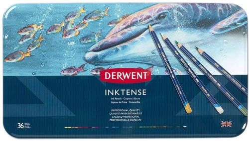 DERWENT 德爾文水墨色鉛筆 36色（鐵盒裝）