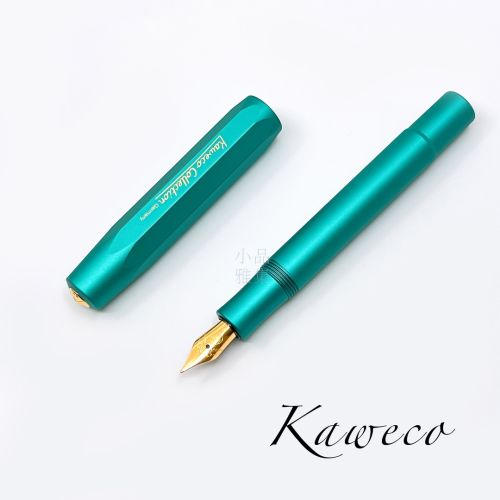 德國 Kaweco AL Sport 鋁合金 鋼筆 （2022 Iguana Blue 鬣蜥藍）可加購短鋼皮套