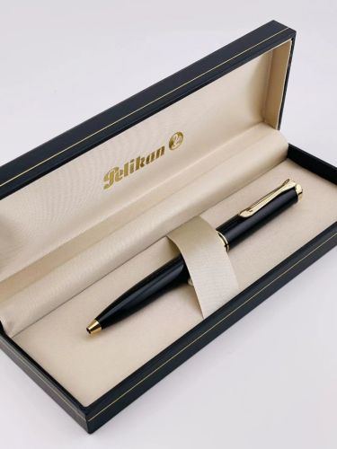 ☆典藏老筆☆ PELIKAN 百利金 K600 黑金夾原子筆 全新品