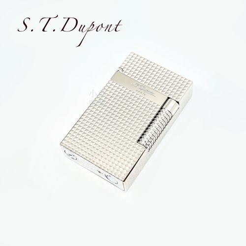 法國 S.T. DUPONT 都彭新款 LE Grand 系列 鑽石紋  打火機 （鈀金）