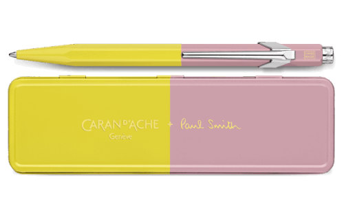 瑞士 卡達 Caran d'Ache 849  + Paul Smith 第四代  原子筆 （黃綠&玫瑰粉 849.341）