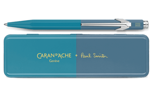 瑞士 卡達 Caran d'Ache 849  + Paul Smith 第四代  原子筆 （青藍&鋼藍849.342）