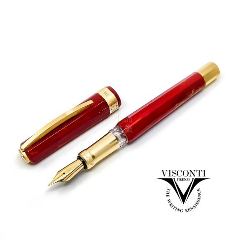  義大利 Visconti Opera Gold 系列 鋼筆（波爾多紅）