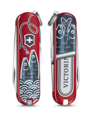 瑞士 VICTORINOX 7功能 2019 年 Classic 小型袋裝瑞士刀 限量版（沙丁魚罐頭）