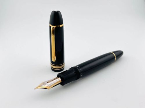 ☆典藏老筆☆ MONTBLANC 萬寶龍 149 鋼筆 (14C 中白尖 硬橡膠筆舌 F尖 ）#MB7458