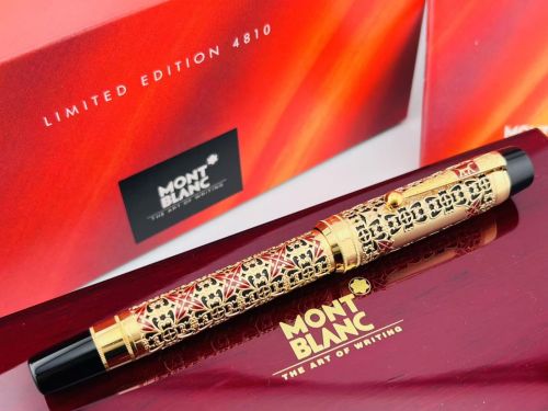 『保留中』MONTBLANC 萬寶龍 4810 藝術贊助 系列 Semiramis 賽美拉米斯 18K 尖 鋼筆 ( F尖 #_)