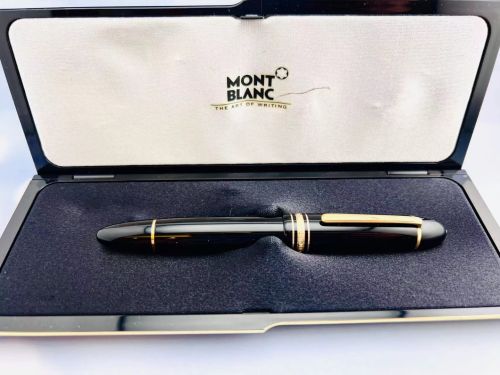 ☆典藏老筆☆ MONTBLANC 萬寶龍 149 鋼筆（ 14K 中白尖 B尖 8成新）#TY3896