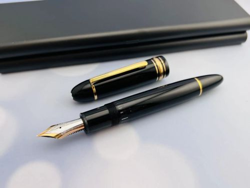 ☆典藏老筆☆ MONTBLANC 萬寶龍 149 鋼筆 (7成新 14K中白尖 F尖）＃CP3120