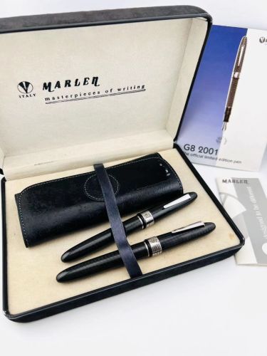 義大利 Marlen 2001 G8 高峰會  限量版鋼筆：藝術與科技的結晶 ( 對筆 ）