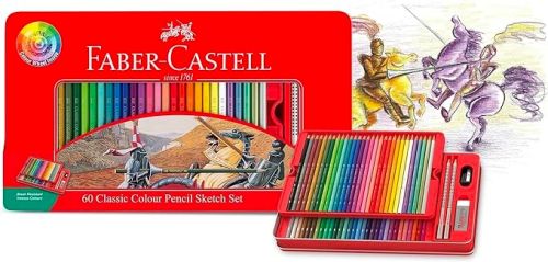 德國 Faber-Castell 輝柏 60色 油性色鉛筆(鐵盒裝115893)