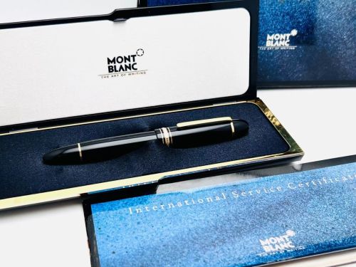 ☆典藏老筆☆ 德國 MONTBLANC 149  18K 中白尖 T舌 鋼筆 （8成新 #ADT2057）