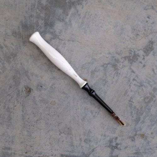 White Antler and Ebony The Queen Finial Straight Pen Holder