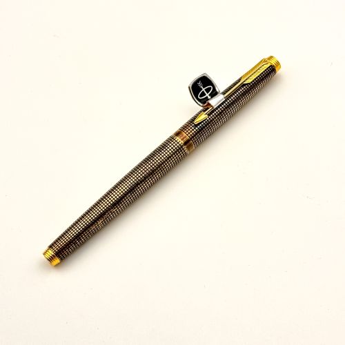  ☆典藏老筆☆派克 PARKER 75 純銀鍍金 14K 鋼筆 XF尖（ 全新品 #YY2539D) 