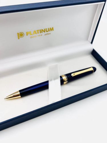  =中古美品= 極新品 Platinum 白金 3776 教堂藍 自動鉛筆  #YY1739