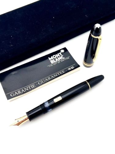 ⭐ 庫存新品 ⭐ MONTBLANC 萬寶龍 146 全新品 單色14K金 F尖 ( #YY2379D )