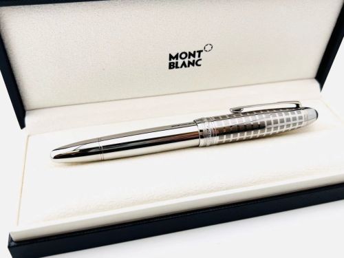 ☆典藏老筆☆ MONTBLANC 萬寶龍 Stainless Steel II 146 不鏽鋼桿 (M尖 7成新 #YY1019D）