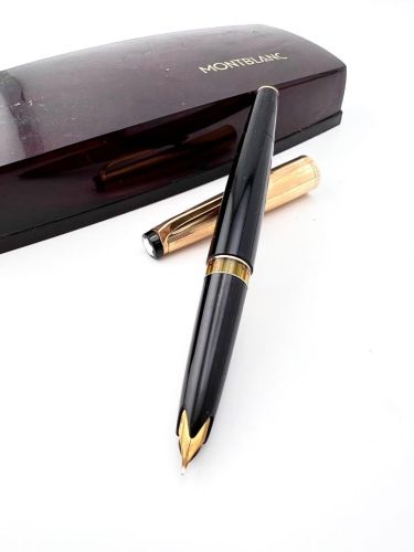  =中古美品= MONTBLANC 萬寶龍 老萬72 包金蓋 18K尖 鋼筆  (#GH-1840K 極新美品)