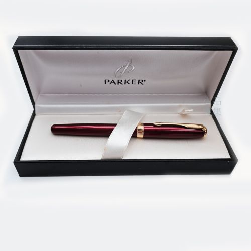  ☆典藏老筆☆ PARKER 派克 Parker Sonnet 商籟 18K金 麗雅紅 鋼筆 ( 全新品#GH1960K)