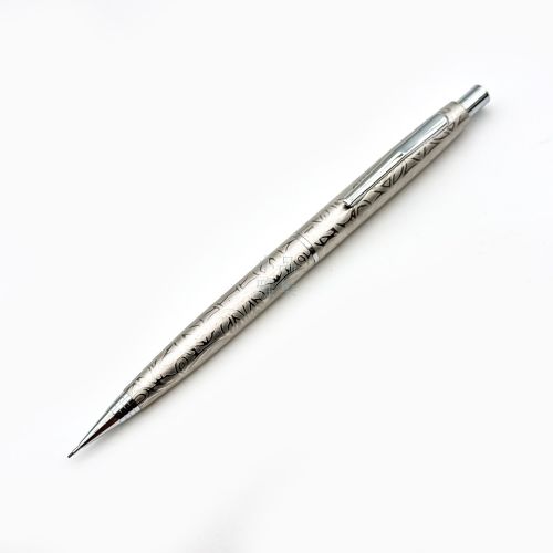  =庫存新品=  Platinum 白金 日本製 不銹鋼 唐草自動鉛筆 0.5mm