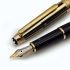 德國 MONTBLANC 萬寶龍 Meisterstuck 144 Gold & Black 黑金色條紋蓋 18K 鋼筆 35985