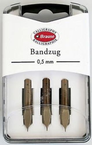 德國 Brause 沾水筆尖 Bandzug 0.5 mm 平口尖 3支裝