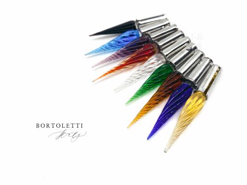 義大利 Bortoletti pen002 玻璃沾水筆 替換頭（長款）