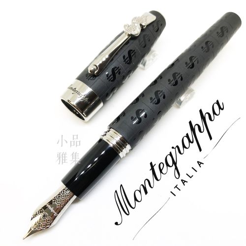 義大利 萬特佳 Montegrappa Ca$h 銀色 鋼筆