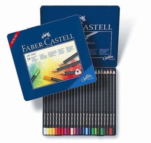 德國 Faber-Castell 輝柏 ART GRIP 24色 創意工坊油性色鉛筆(114324)