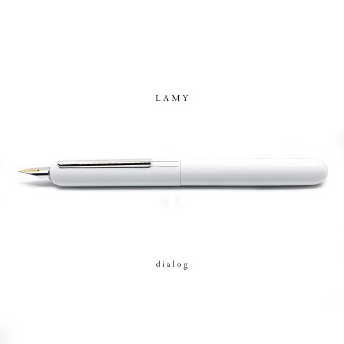 德國 Lamy dialog3 焦點系列 074 14K金 鋼筆（亮白色款） 