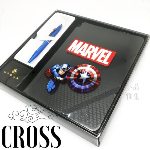 CROSS 高仕 Tech2 Marvel系列 觸控原子筆+筆記本禮盒（Captain America 美國隊長）