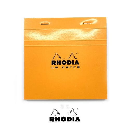 法國 RHODIA N°148 橘色上翻筆記本 148mmx148mm 方格內頁（148200C）