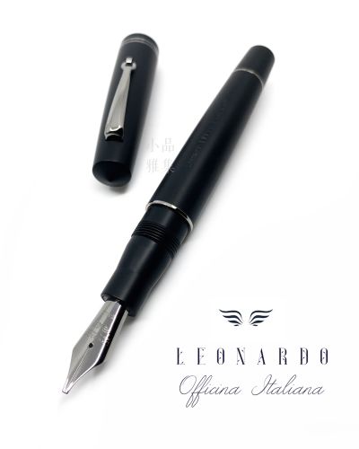 義大利 LEONARDO Momento Zero Matte Black 霧黑 鋼筆