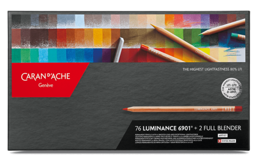 瑞士卡達 Caran d'Ache LUMINANCE 6901極致專家級油性色鉛筆 (76色)