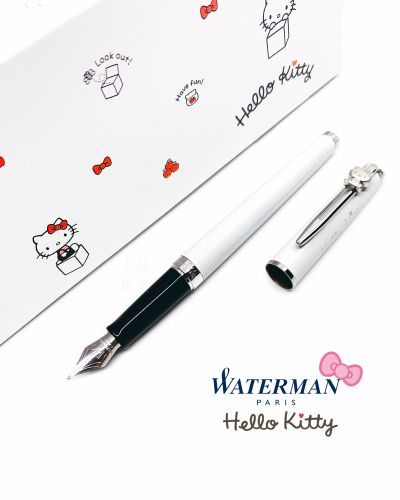 法國 Waterman 雋雅系列 × HELLO KITTY 45週年 聯名款 紀念鋼筆（白色）