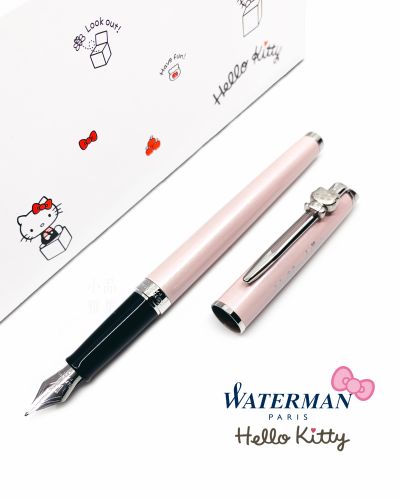 法國 Waterman 雋雅系列 × HELLO KITTY 45週年 聯名款 紀念鋼筆（粉紅色）