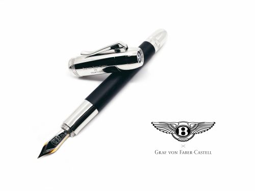 德國 Graf von Faber-Castell Bentley 賓利聯名系列 Ebony 黑檀木 18K 鋼筆